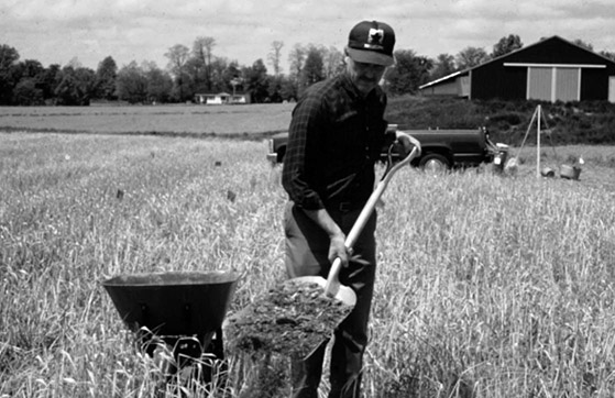 Testing poultry litter as a fertilizer at UKREC, Princeton, KY, 1980s